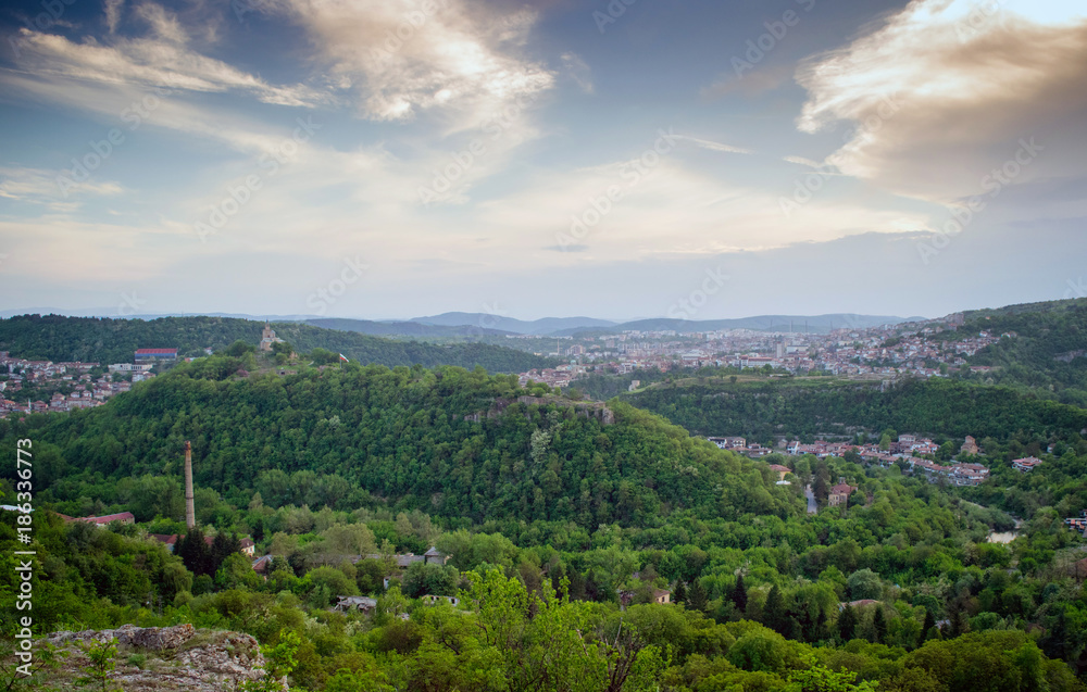 Tsarevets, Veliko Tarnovo, panoramic, Bulgaria Tsarevets, Veliko Tarnovo, panoramic, Bulgaria