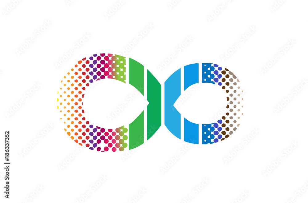 Fototapeta premium Creative Infinity Symbol Logo Design Illustration