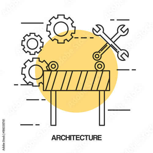 architectural design set icons vector illustration design