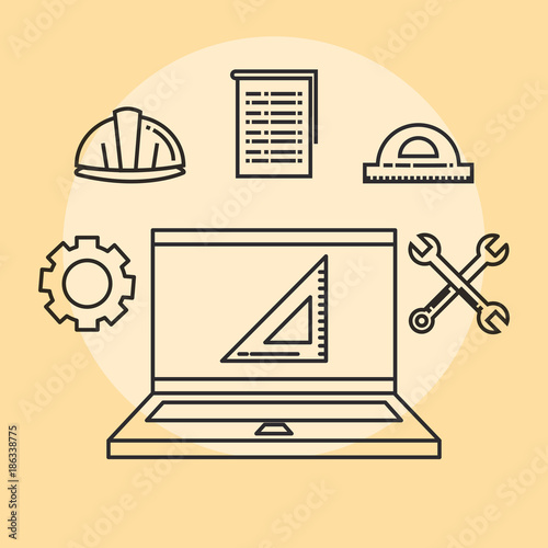 architectural design set icons vector illustration design