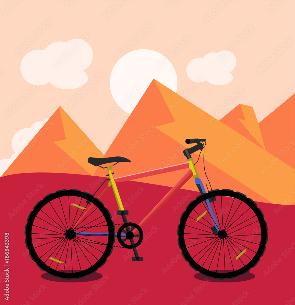 Fototapeta premium Bicycle Vector Illustration