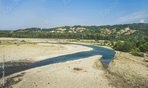 Summer panorama of Apennines mountains, Italy