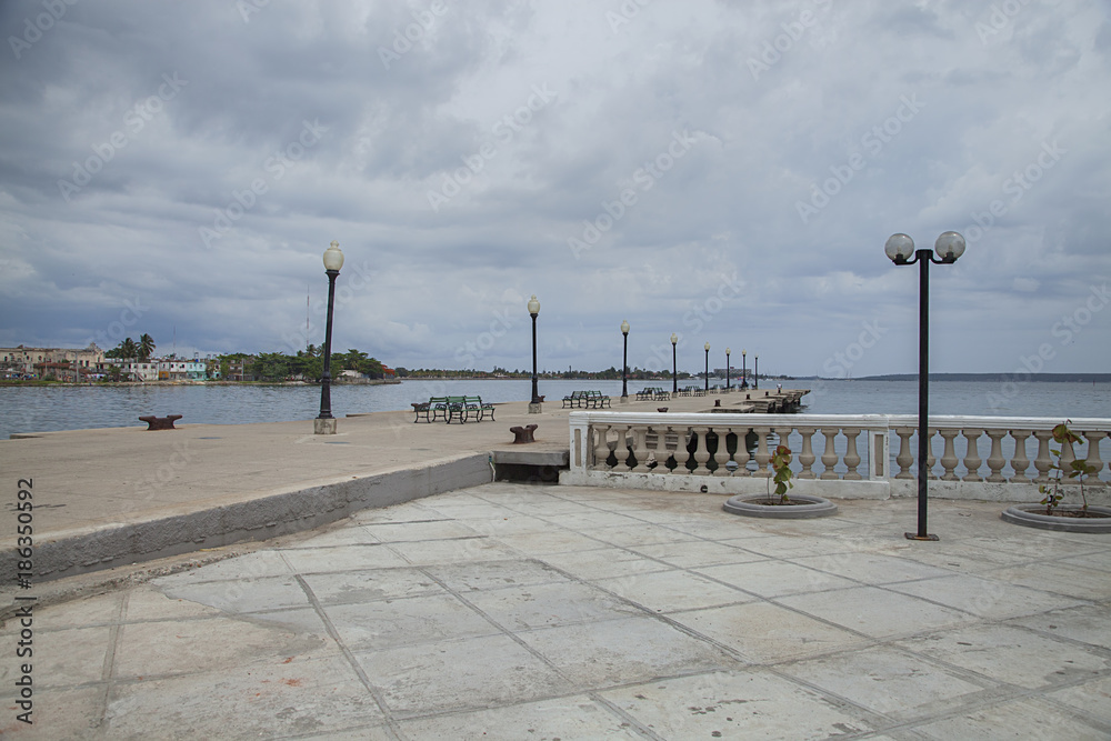 Pier in Cienfuegos, Cuba