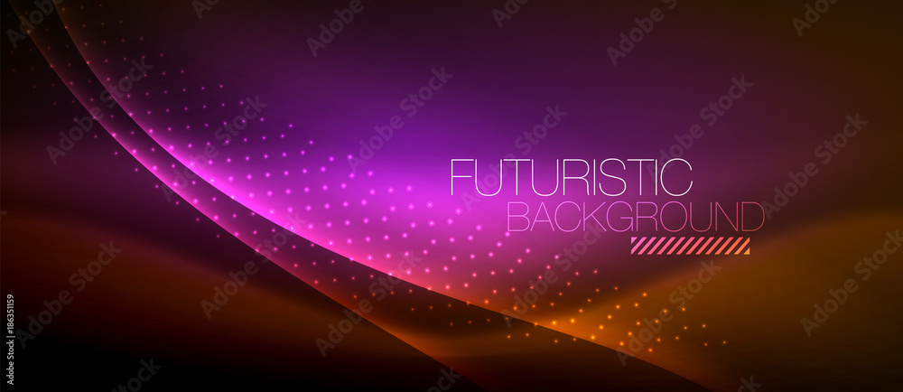Shiny color smooth elegant neon wave Shiny color smooth elegant neon wave