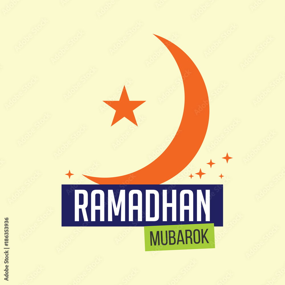 Obraz premium Ramadhan Mubarok Vector Template Design
