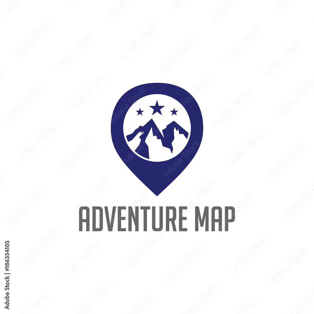 Adventure Map Logo Vector Template Design Adventure Map Logo Vector Template Design