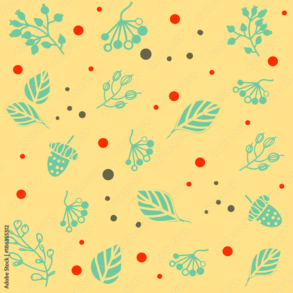 Seamless pattern with floral designs. Vector illustration. Seamless pattern with floral designs. Vector illustration.