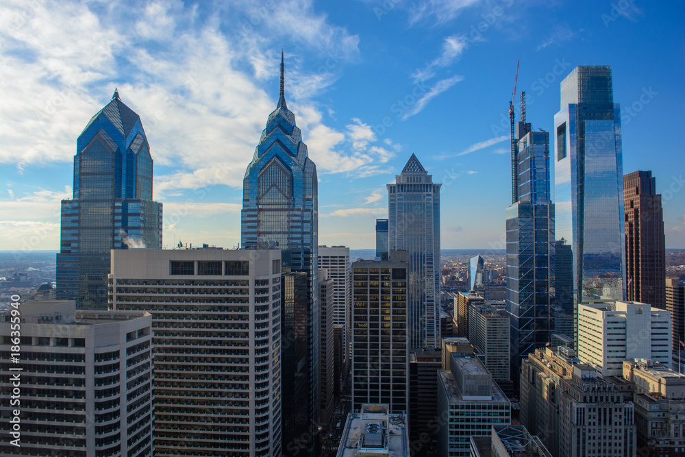 Downtown Philadelphia, Pennsylvania Skyline