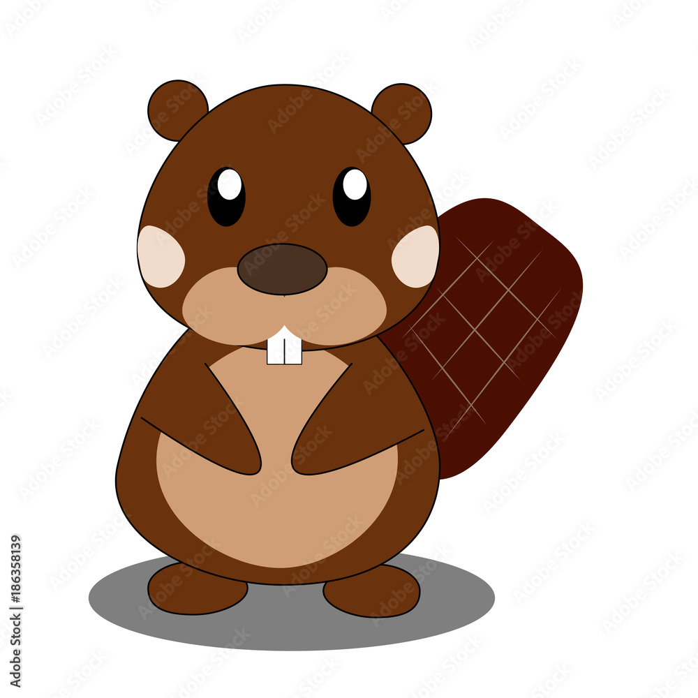 Naklejka premium Abstract cute animal
