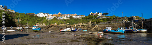 England, Cornwall, Newquay, The harbour at low tide