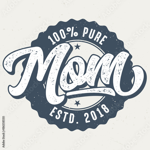 100 Percent Pure Mom - Tee Design For Print 