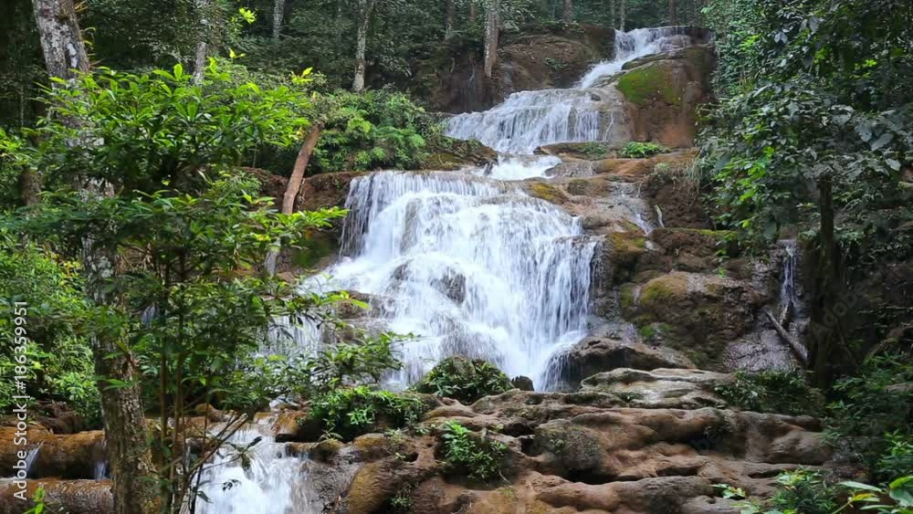 Pha Chareon Waterfall, Tak province, Thailand. Pha Chareon Waterfall, Tak province, Thailand.