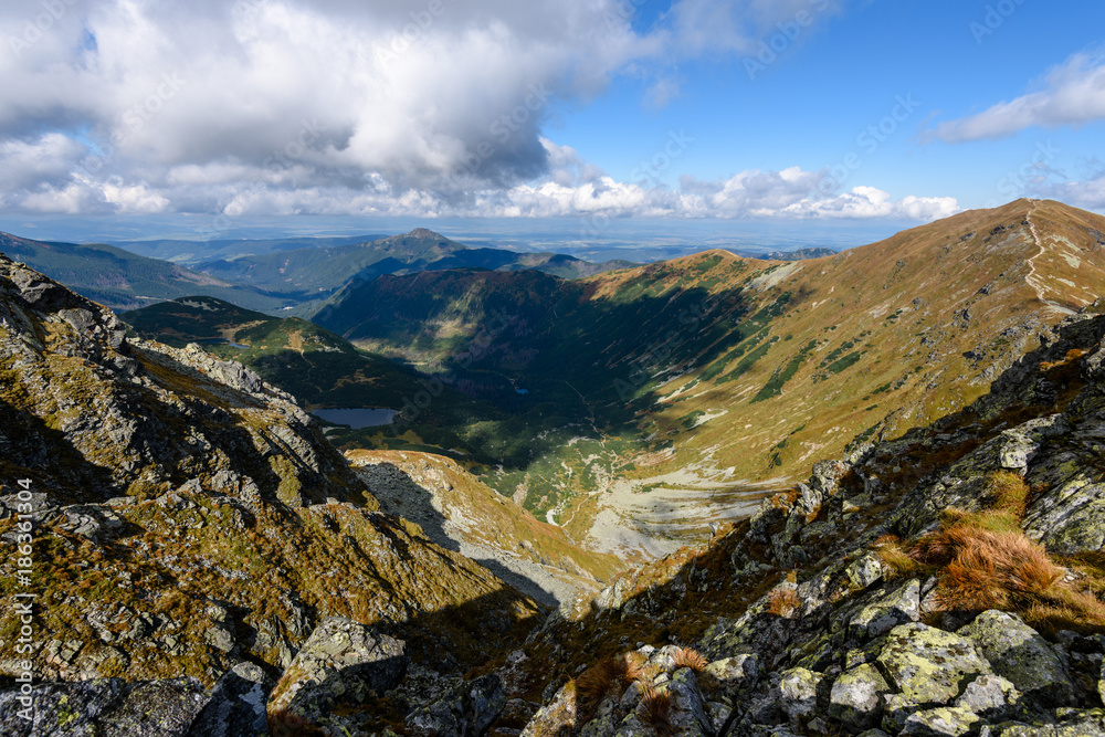 Fototapeta premium slovakian carpathian mountains in autumn.