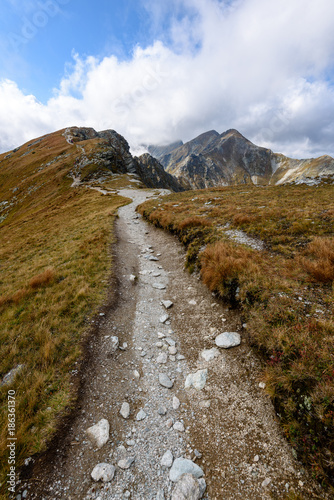 slovakian carpathian mountains in autumn.