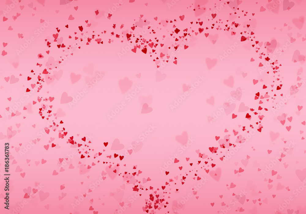 Happy Valentine's Day vintage background illustration