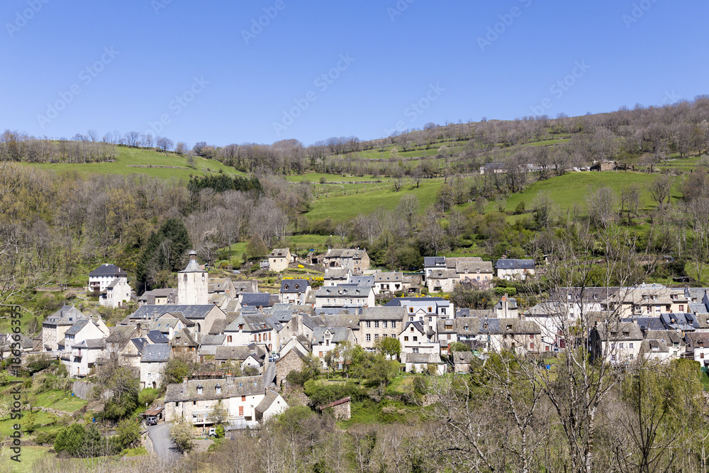 Village de Saint-Chély-d'Aubrac sur le chemin de Saint Jacques de Compostelle, classé Patrimoine Mondial de l'UNESCO