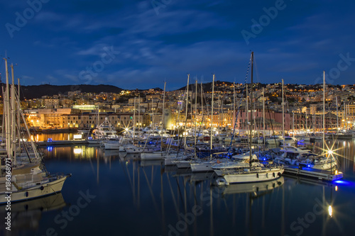 Old Port Genoa Night