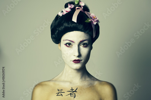 Quadro su tela geisha