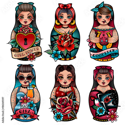 Russian Dolls Set