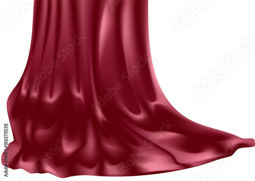 Crumpled curtain