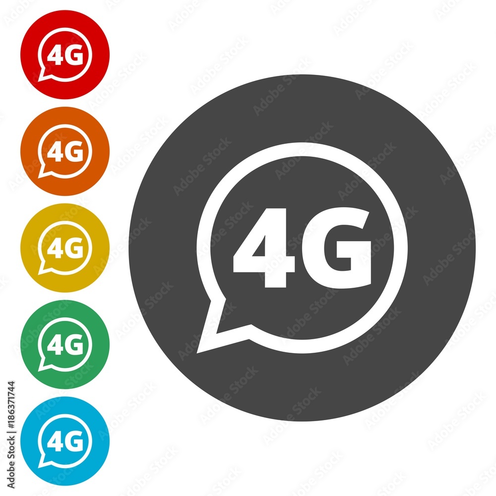 4G icon, 4g network icon 