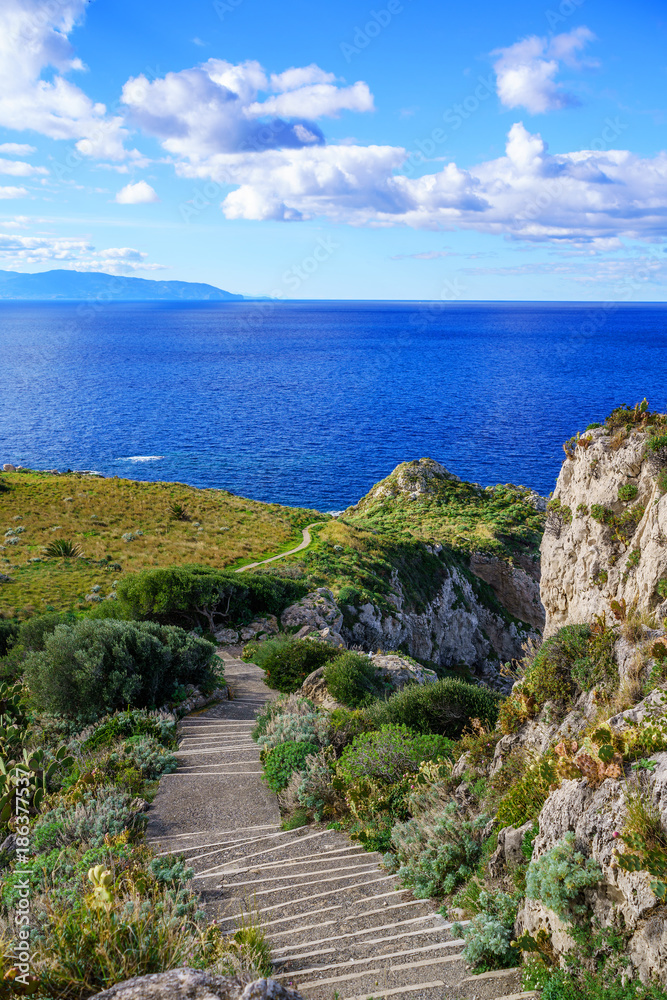 Cape Milazzo, nature reserve Piscina di Venere, Sicily, Italy, Tyrrhenian sea