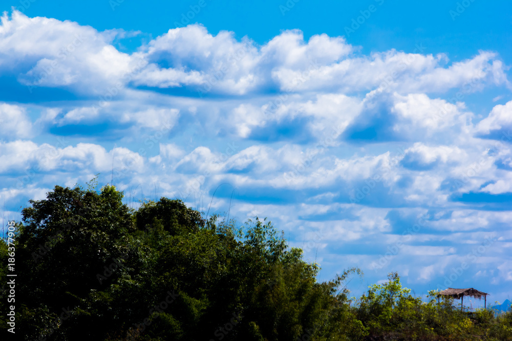 Bule sky mountain cloud