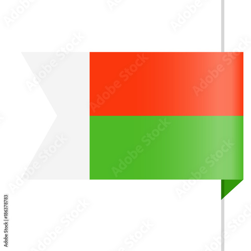Free Download Madagascar Flag Vector Bookmark Icon - GFXLoad