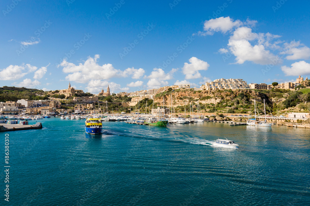 Gozo island landscape of Malta