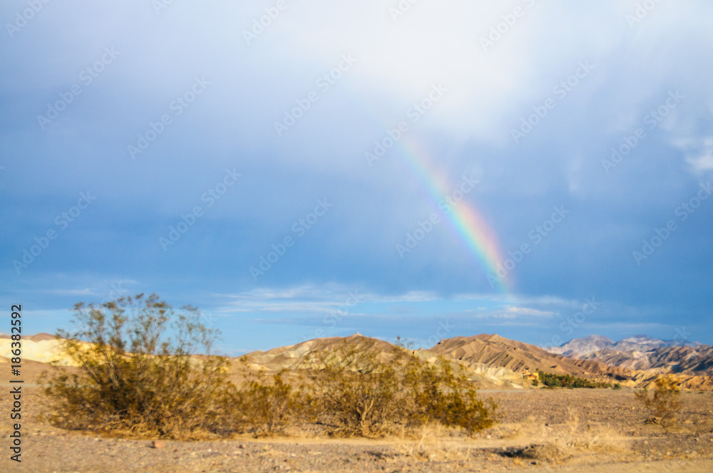 Rainbow over Furnace Creek