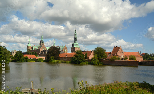 Frederiksborg Castle, Hillerød, Denmark. Built in early 17th century, it became the largest Renaissance Residence in Scandinavia.