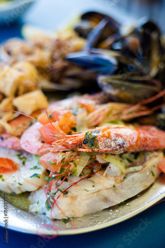 Maltese seafood and fish platter