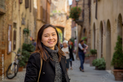 Asian woman smile and happiness