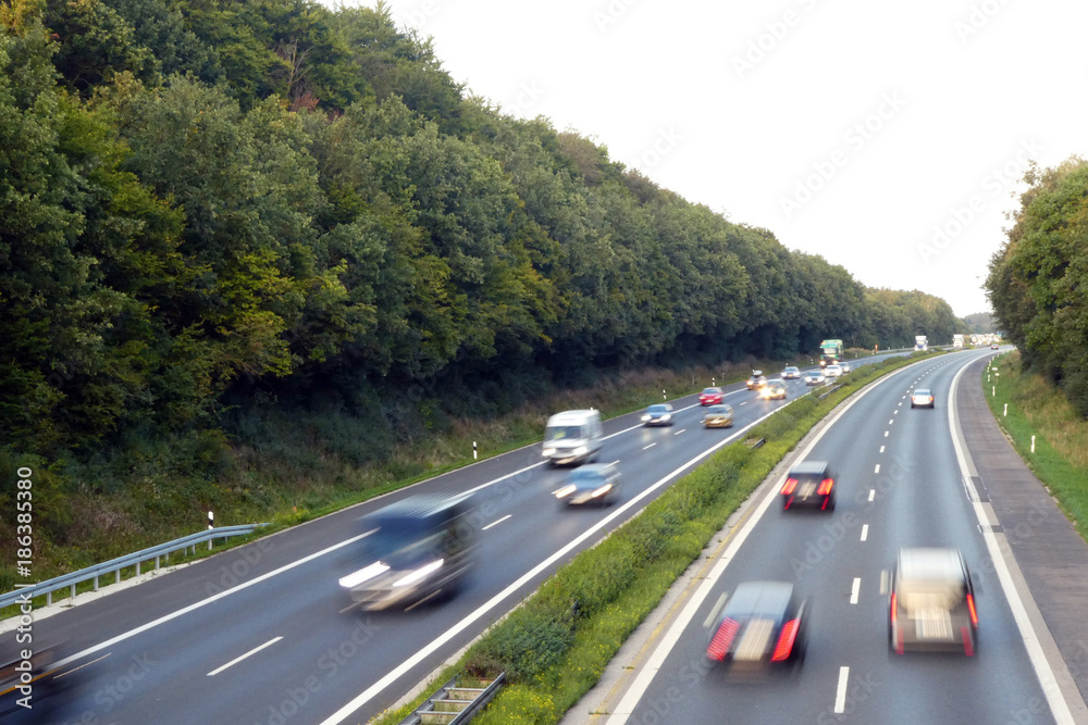 A 3 zwischen Schlüsselfeld und Höchstadt Fahrtrichtung Passau