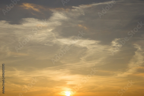 Fototapeta Naklejka Na Ścianę i Meble -  Twilight golden sky background