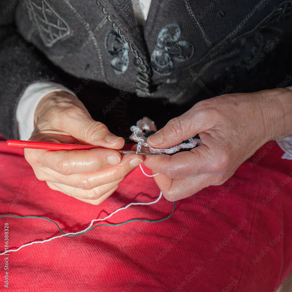 comment faire du crochet avec les mains