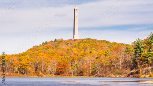 High Point State Park Monument, New Jersey, Fall Foilage
