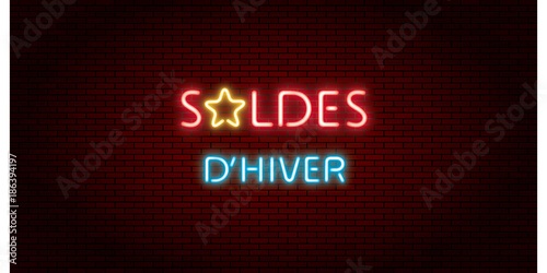 SOLDES D'HIVER NÉON MUR