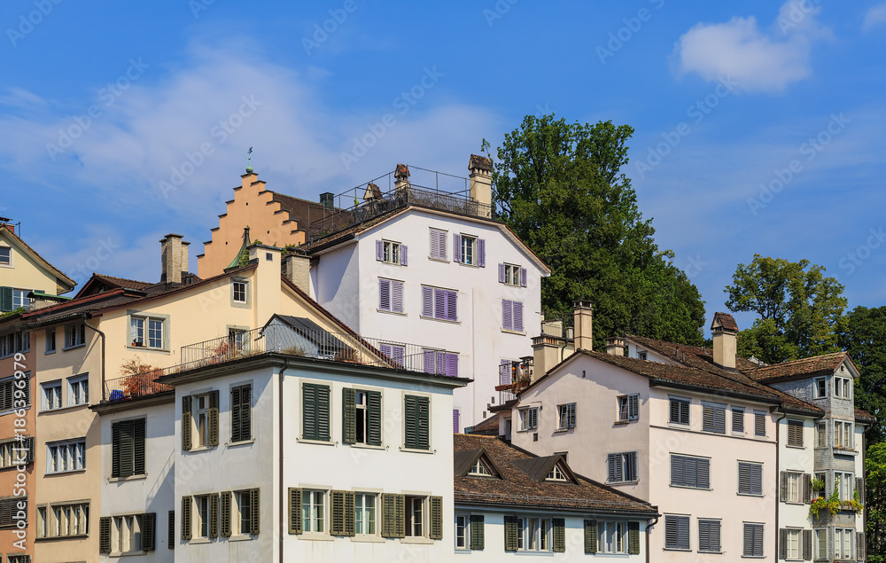 Buildings of the Zurich old town Buildings of the Zurich old town