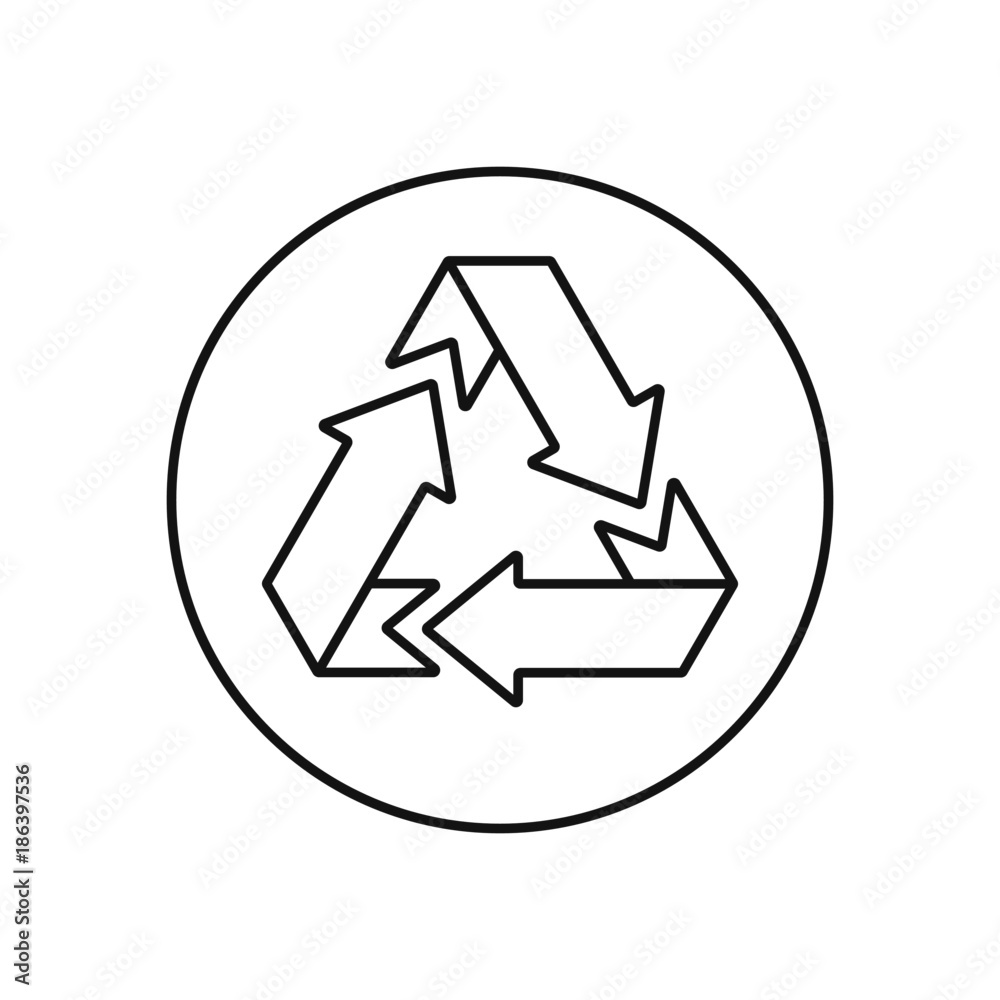 Recycle icon vector Recycle icon vector
