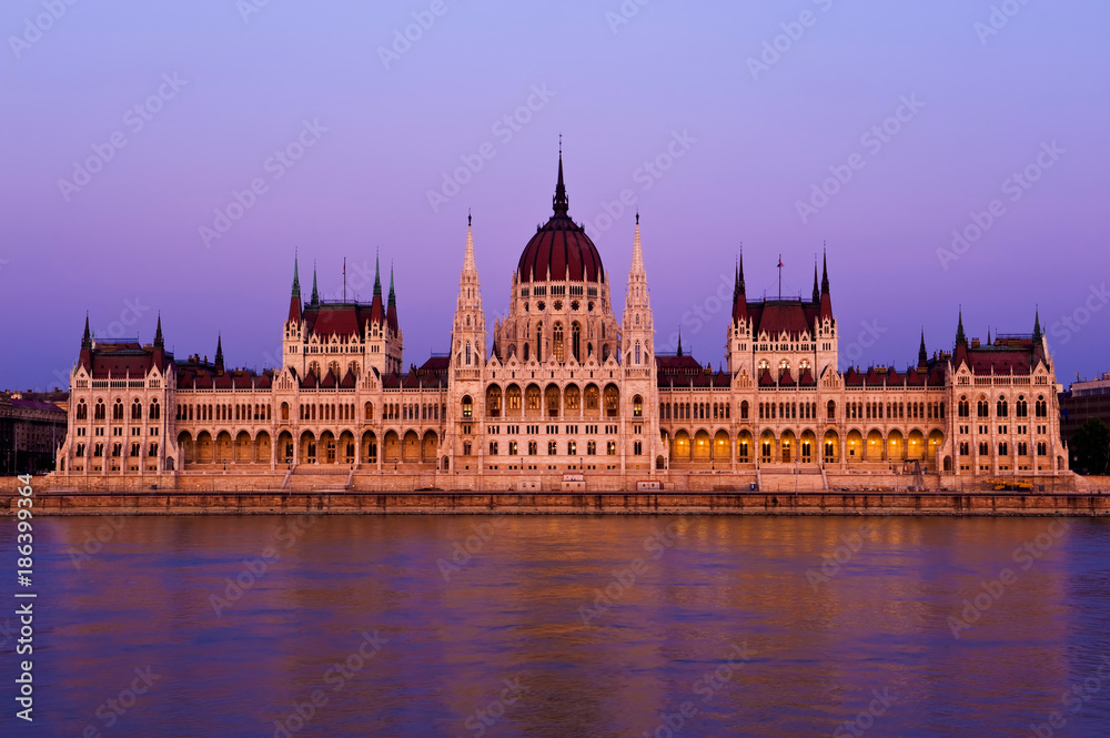 The Hungarian Parliament by the Danube River