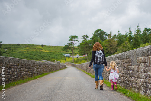 Mother and Daughter exploring Dartmoor