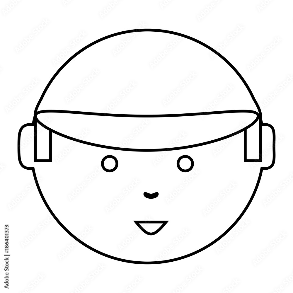 cartoon man face icon cartoon man face icon