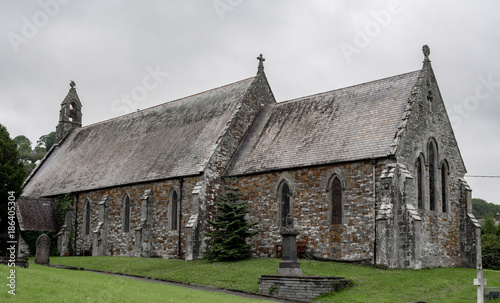 Beautiful architecture of St Dogmaels Abbey, St Dogmaels, Pembrokeshire, Wales, UK