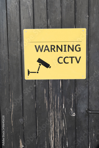 Warning CCTV Watching Sign Recording Video Security