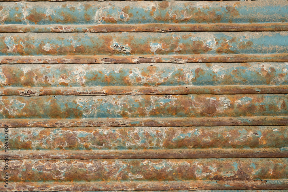 Rusty metal siding