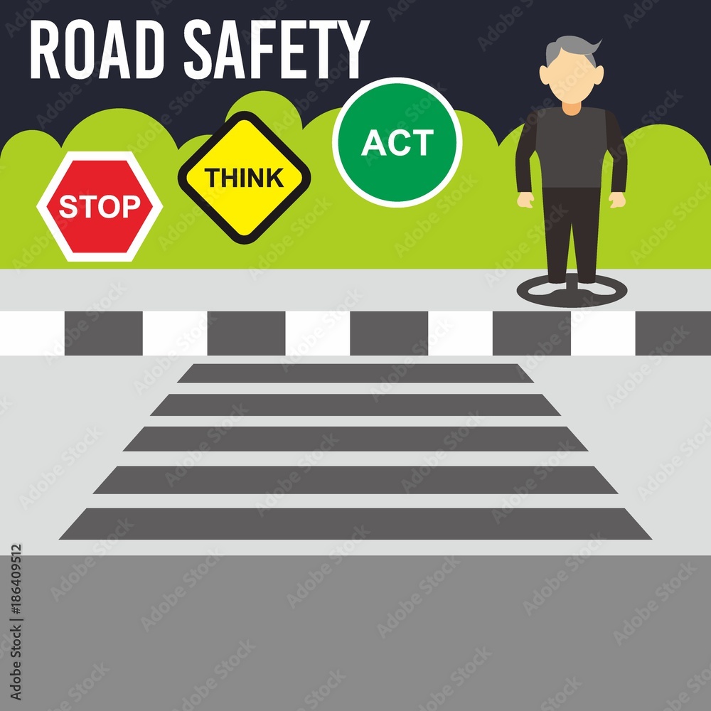 Road safety Royalty Free Vector Image - VectorStock