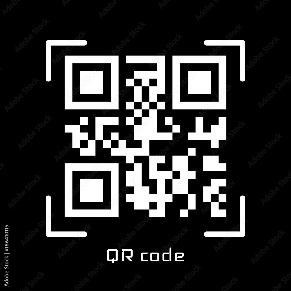 Ảnh Black background qr code nền đen với mật mã QR độc đáo