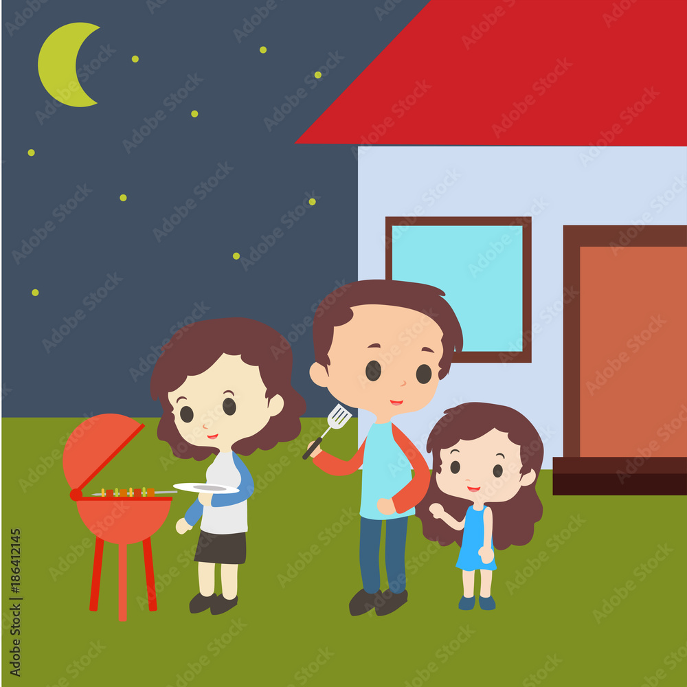 Family Togetherness Illustration