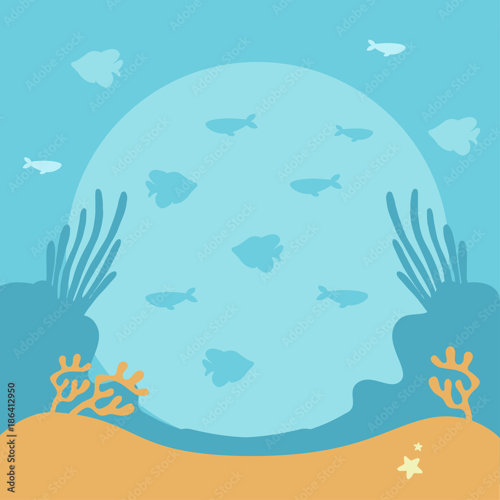 Under Water World Illustration Under Water World Illustration